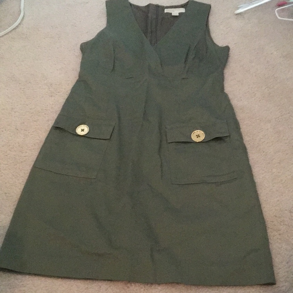 Michael Kors olive green dress